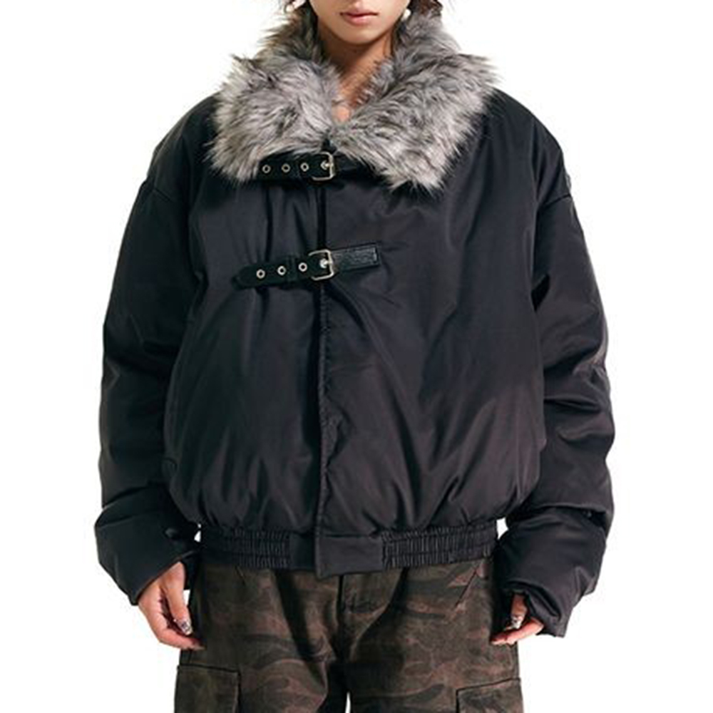 Street Fashion Men 2025 - Мужские куртки с меховым искусственным мехом,