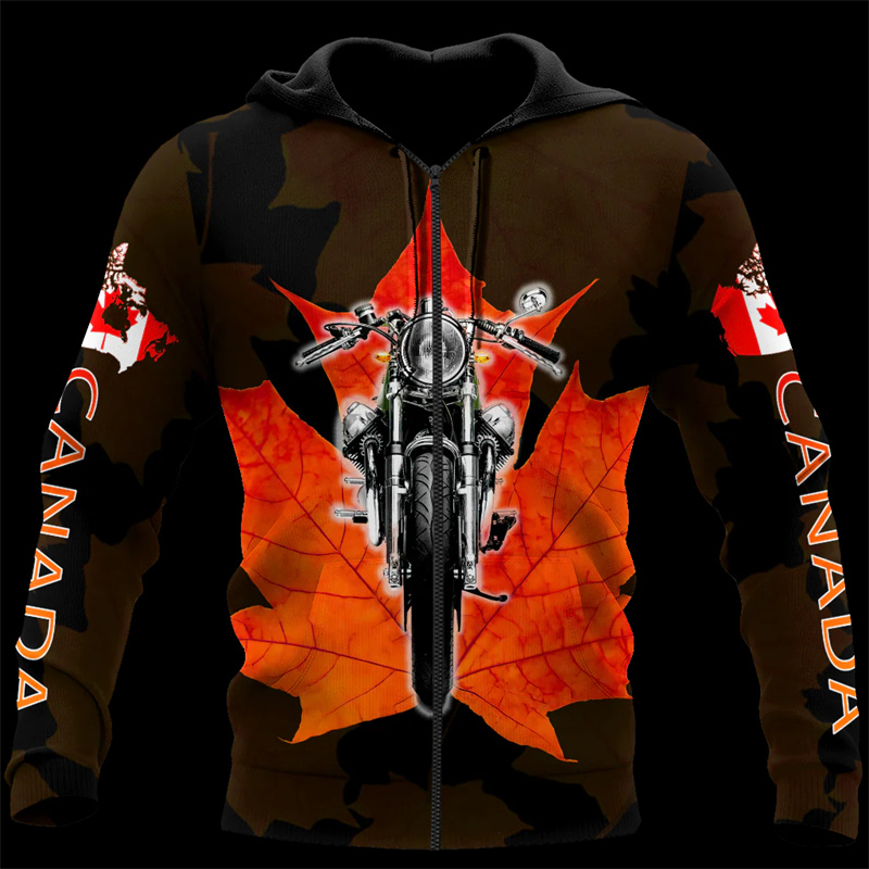 Street Fashion Canada - Худи с 3d принтом канадского кленового